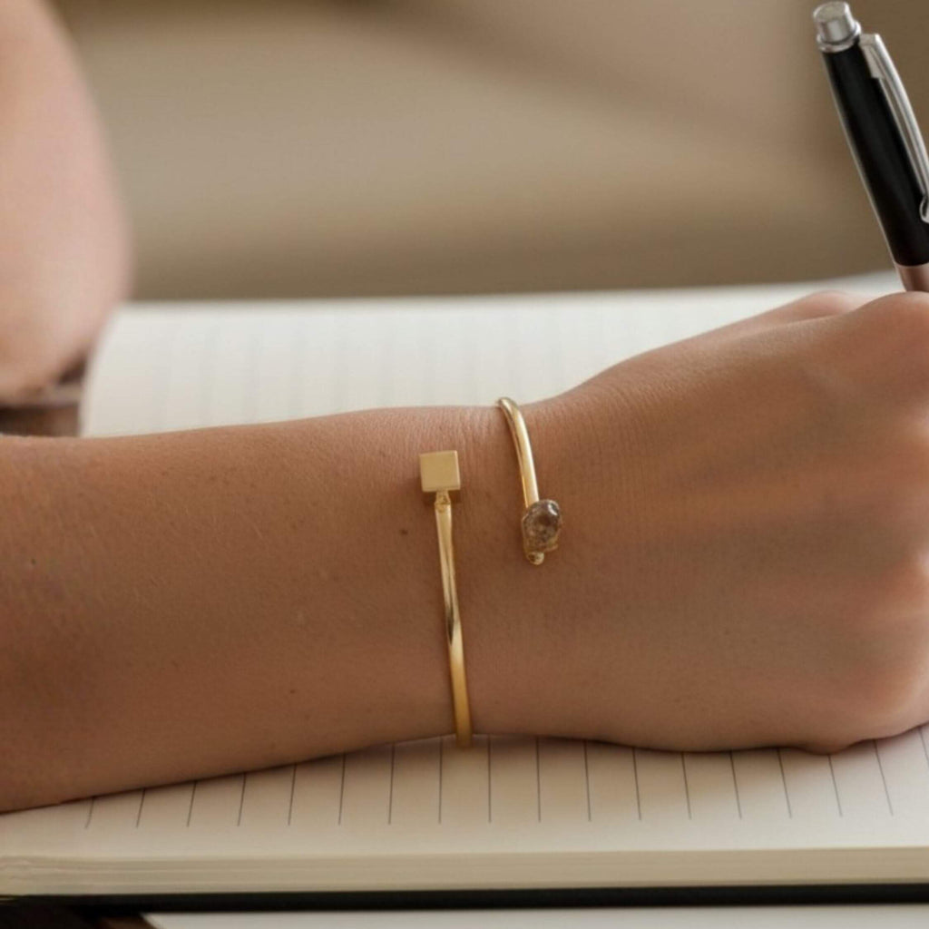 Cube Stone Cuff