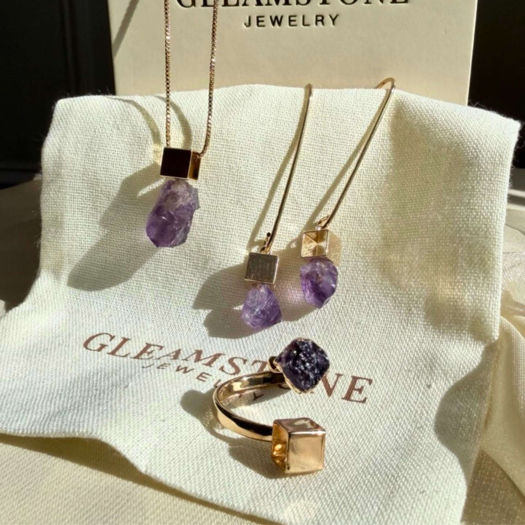 The Cube Stone Ring