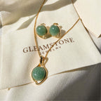 Offset Round Gold Set