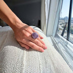 Crystalline Ring – Amethyst Druzy
