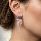 Cube Stone Earrings