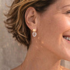 Cube Stone Earrings