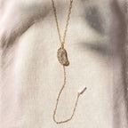 Geode Lariat Necklace