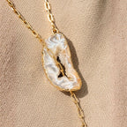 Geode Lariat Necklace