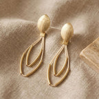 Gilded Elegance Drop Earrings