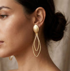 Gilded Elegance Drop Earrings