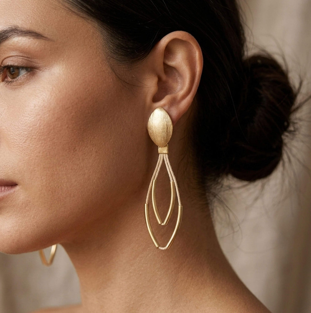 Gilded Elegance Drop Earrings