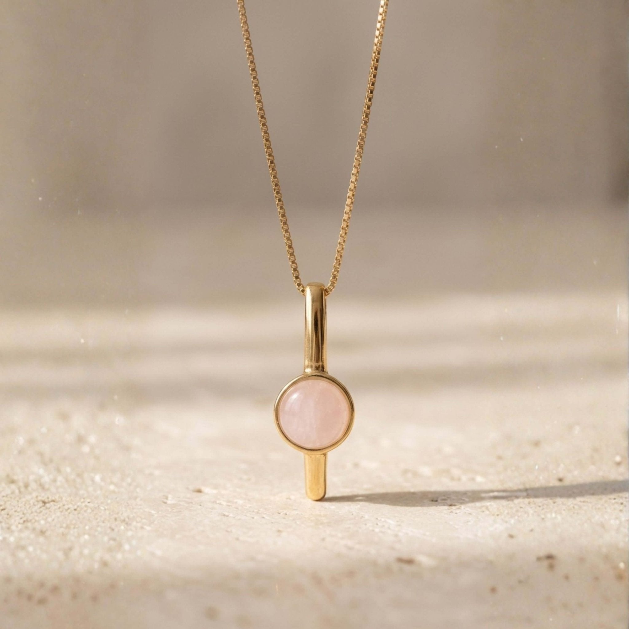 Linear Bar Gold Necklace
