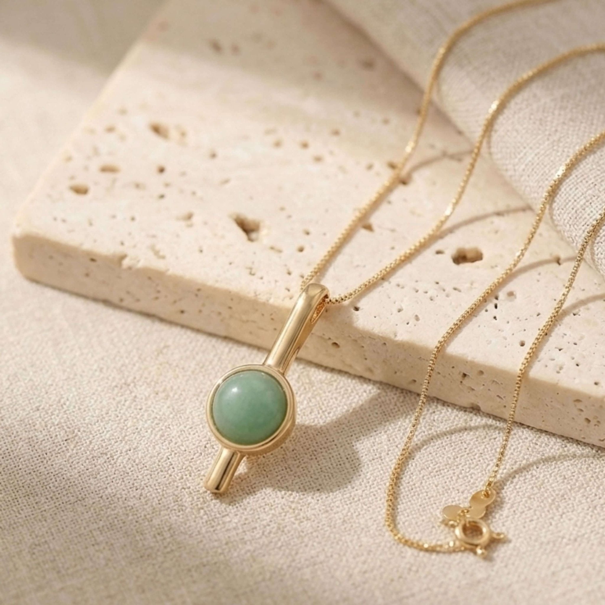 Linear Bar Gold Necklace