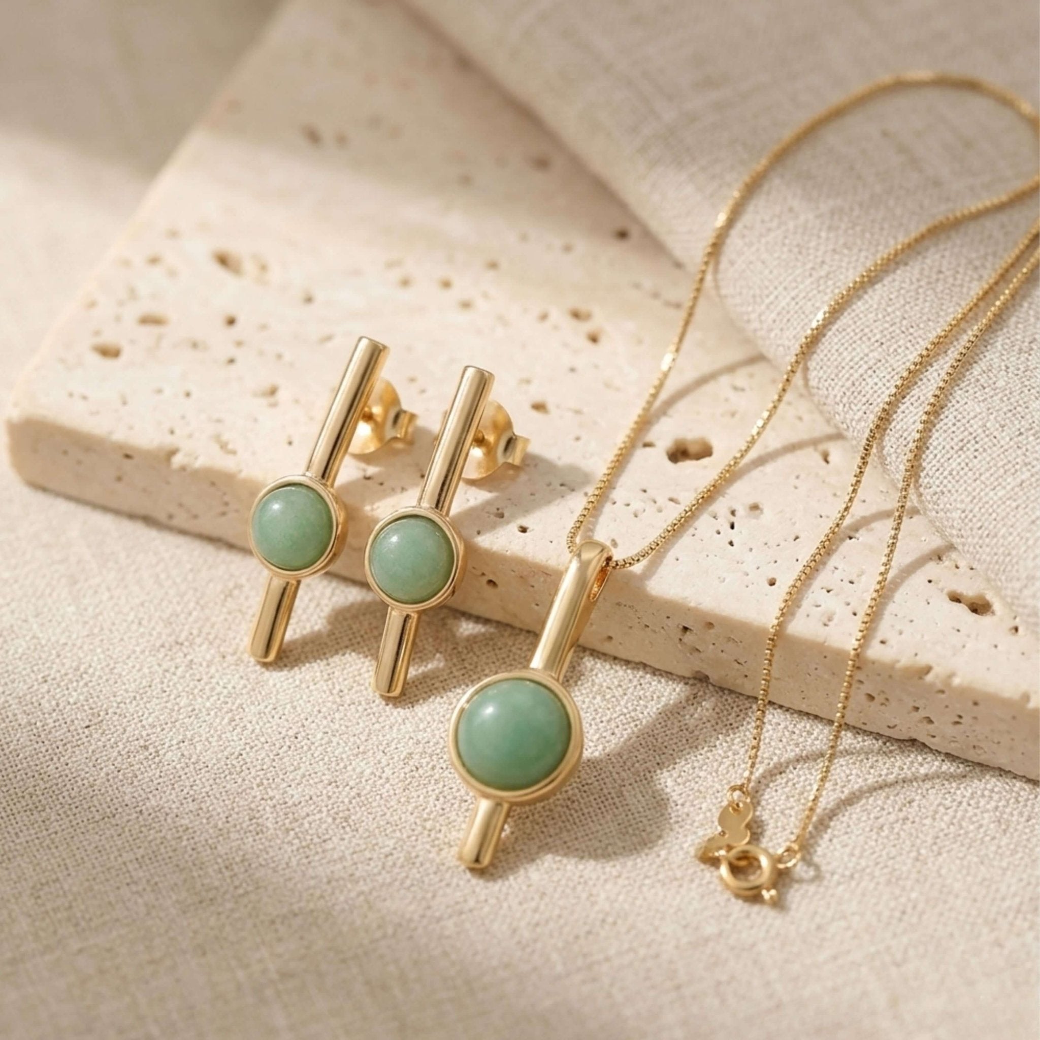 Linear Bar Gold Set