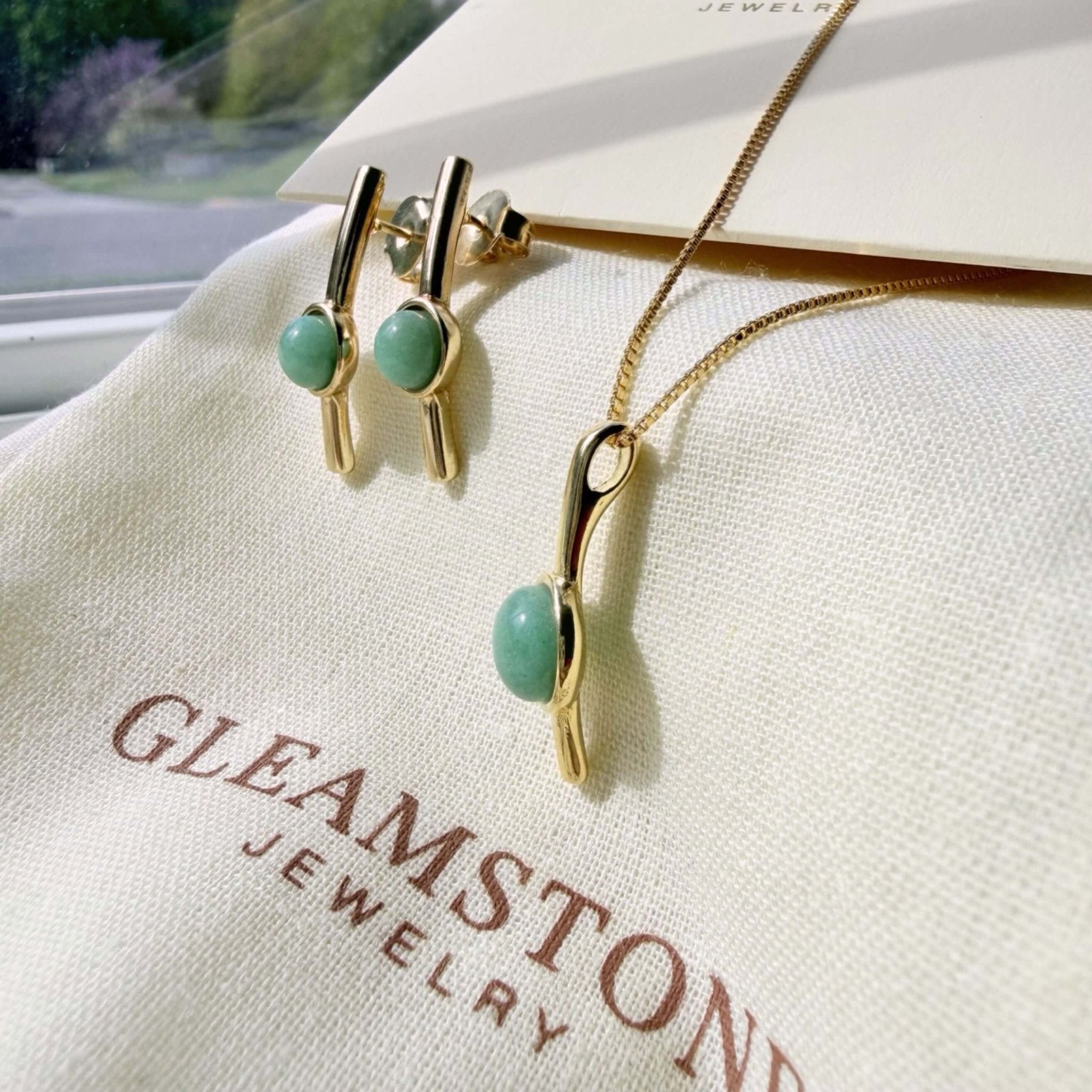 Linear Bar Set – Green Quartz