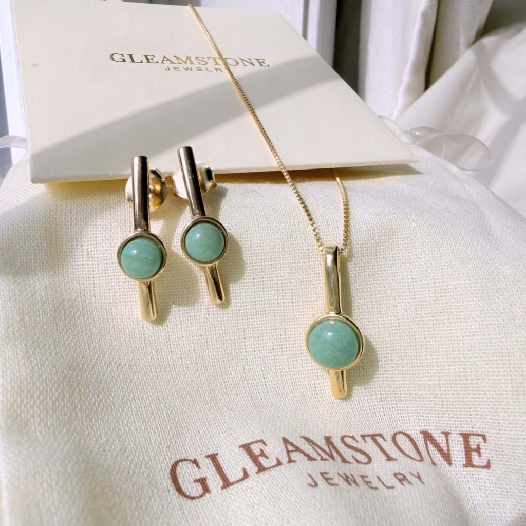 Linear Bar Set – Green Quartz