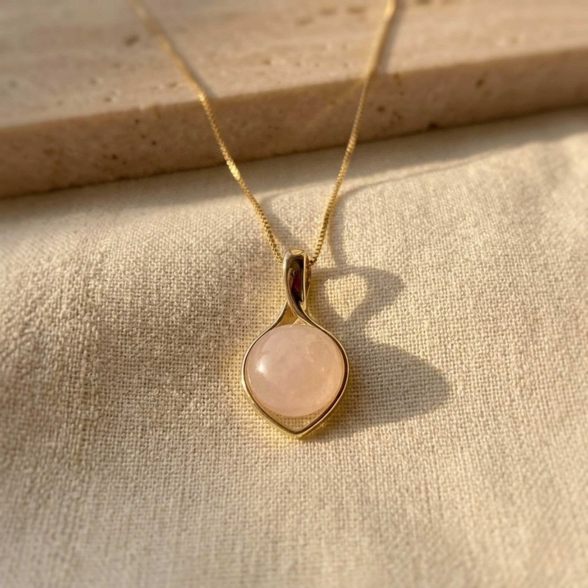 Offset Round Gold Necklace