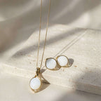 Offset Round Gold Set