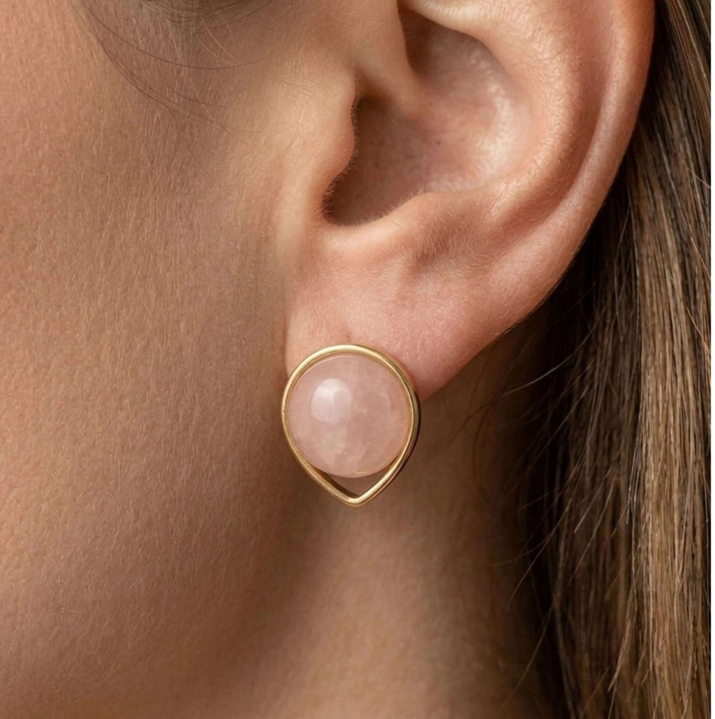 Offset Round Gold Set
