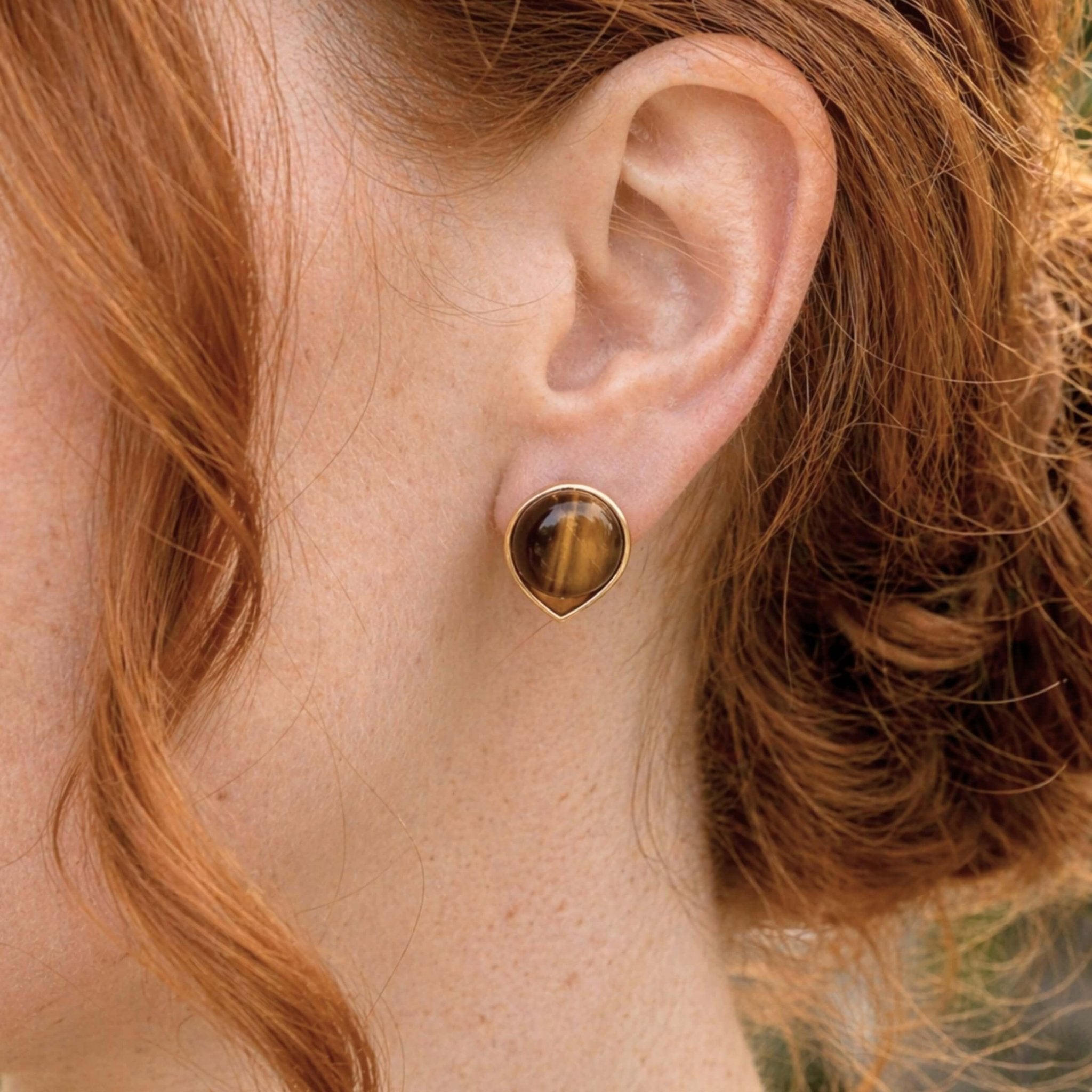 Offset Round Set – Tiger’s Eye