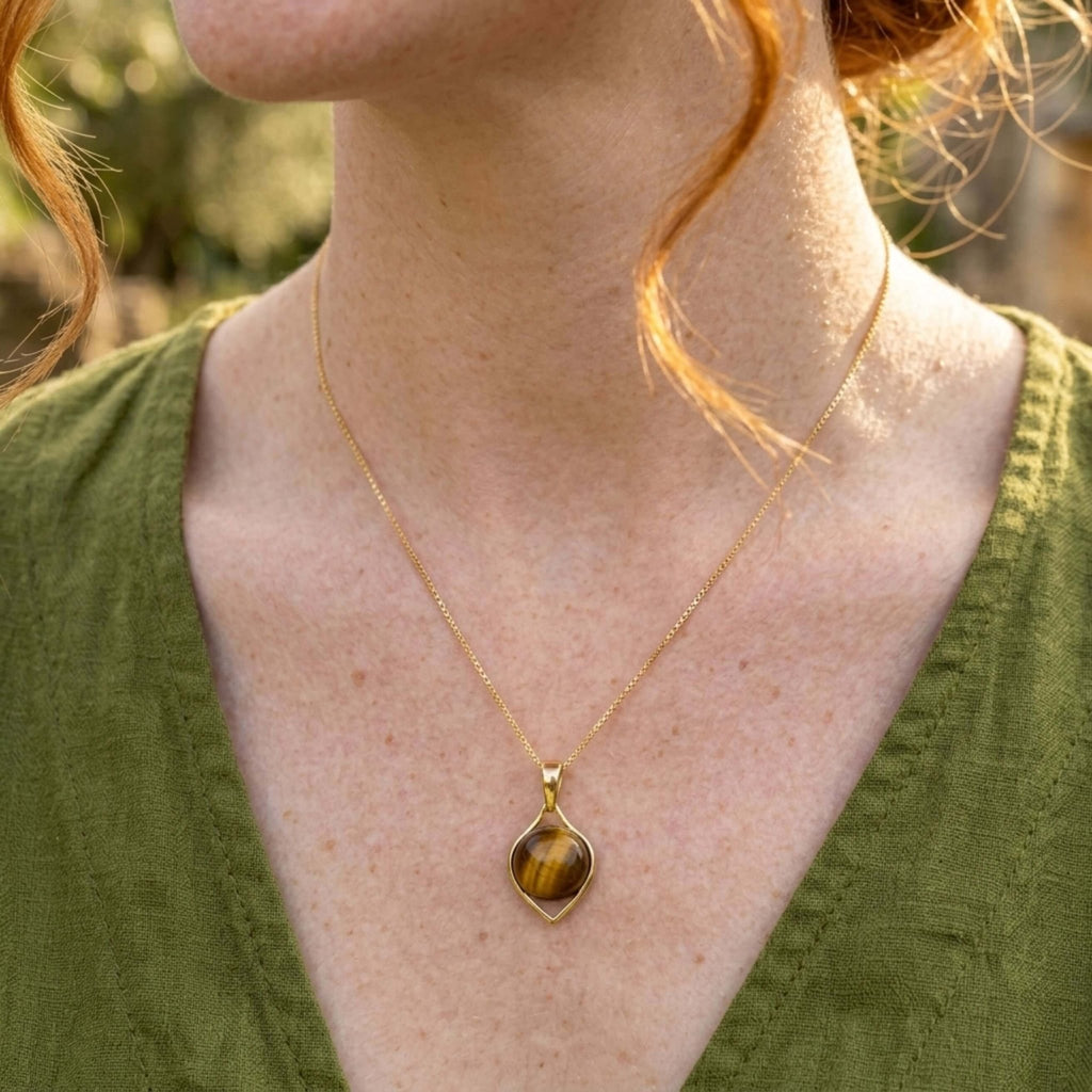 Offset Round Set – Tiger’s Eye
