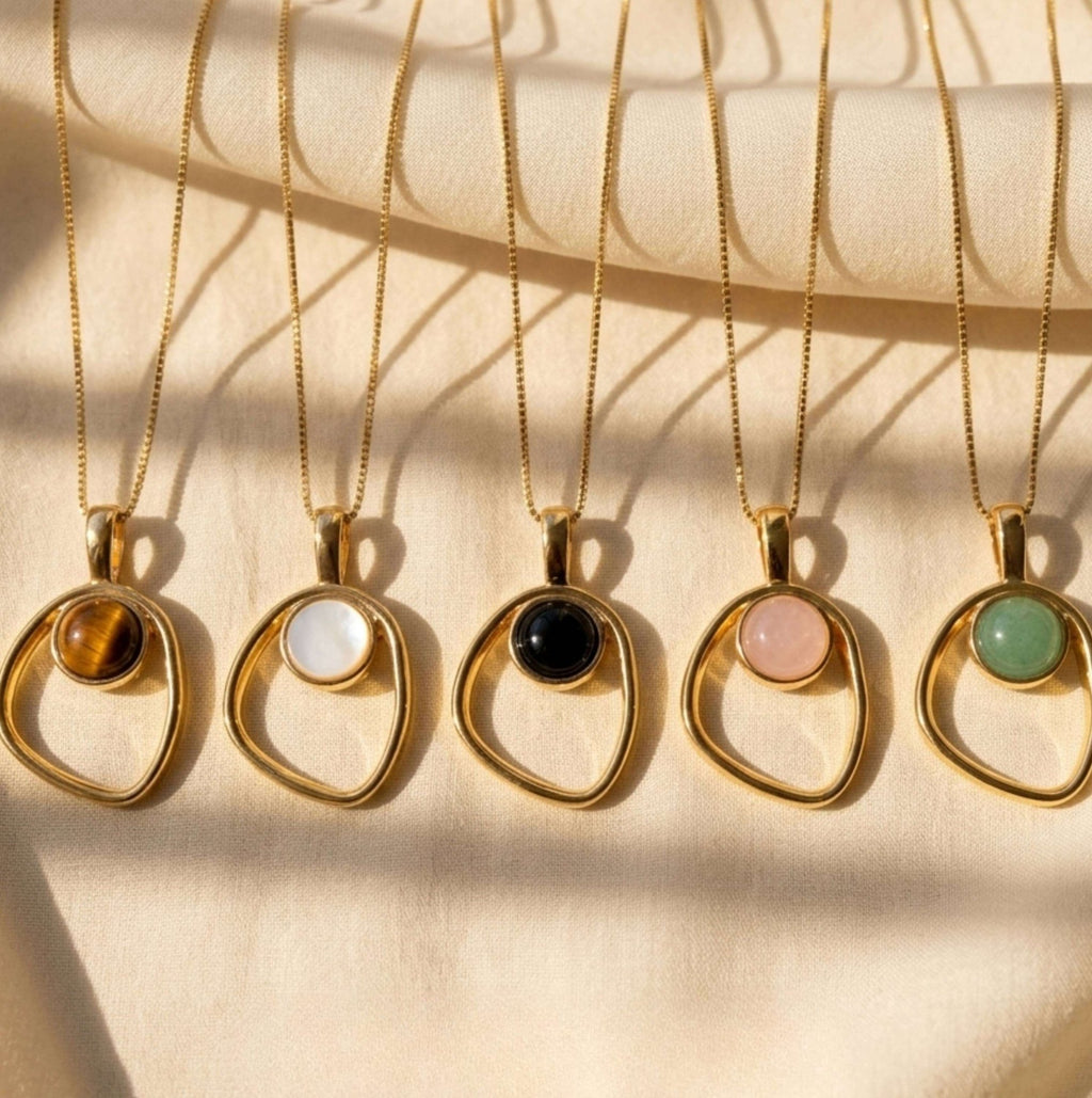 Open Oval Gold Necklace