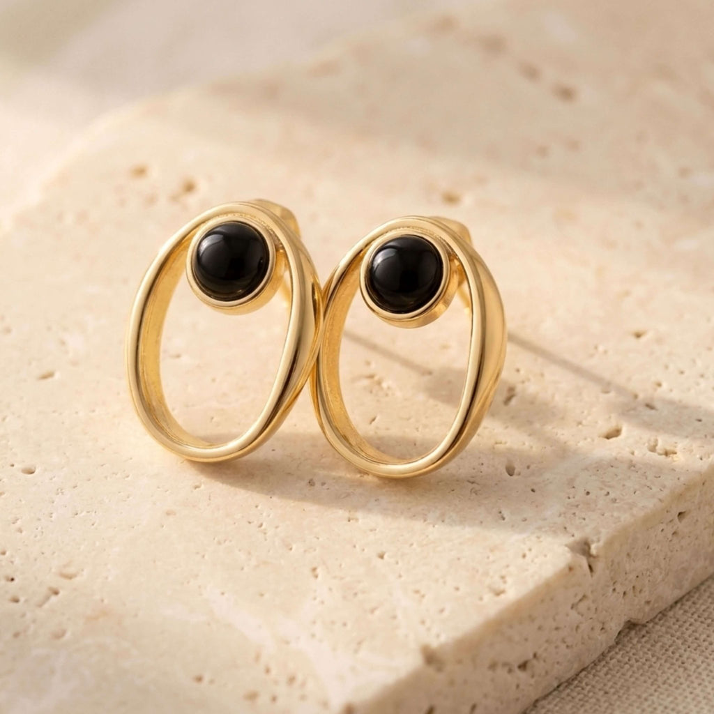 Open Oval Gold Set