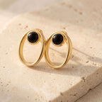 Open Oval Gold Set