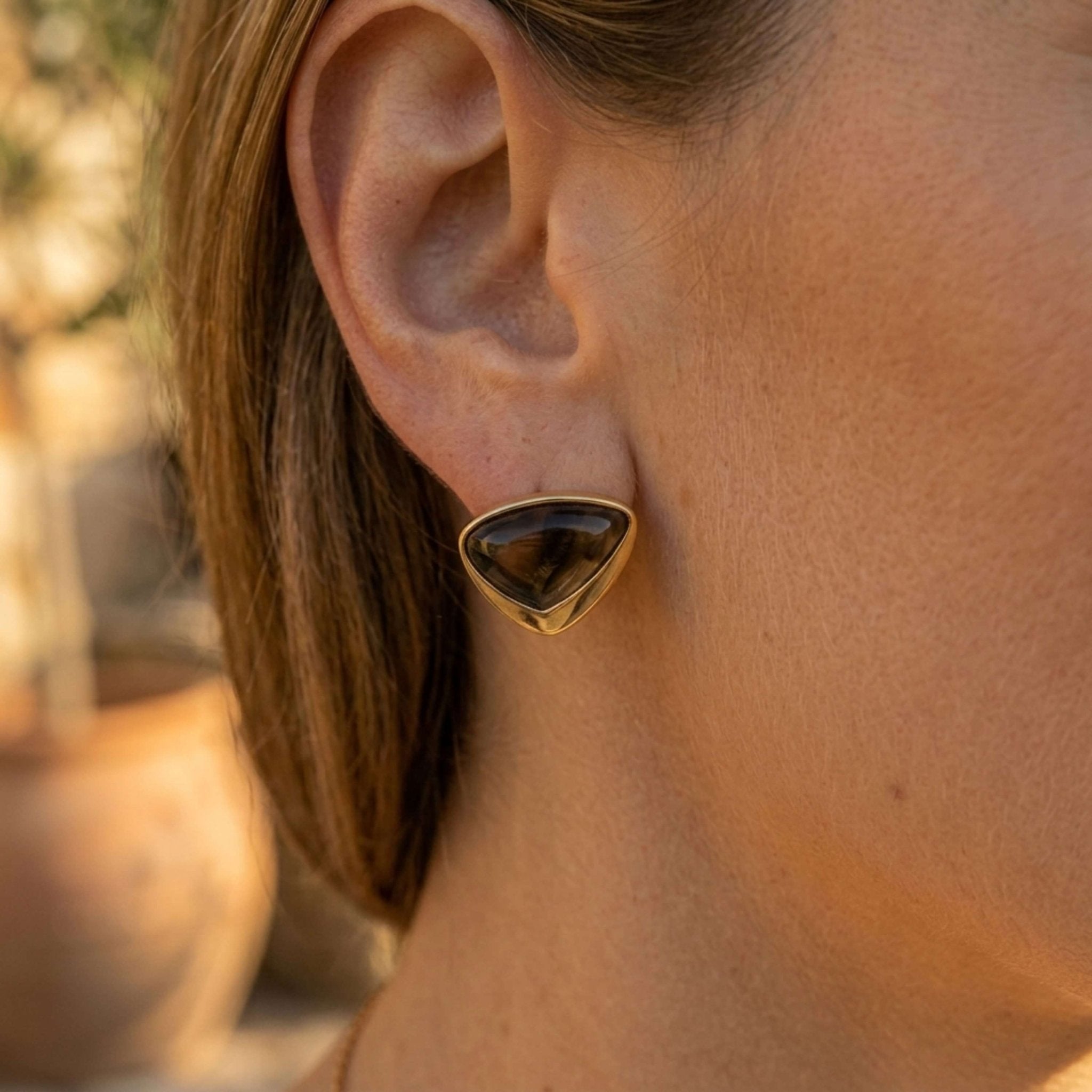 Prism Stone Stud Earrings