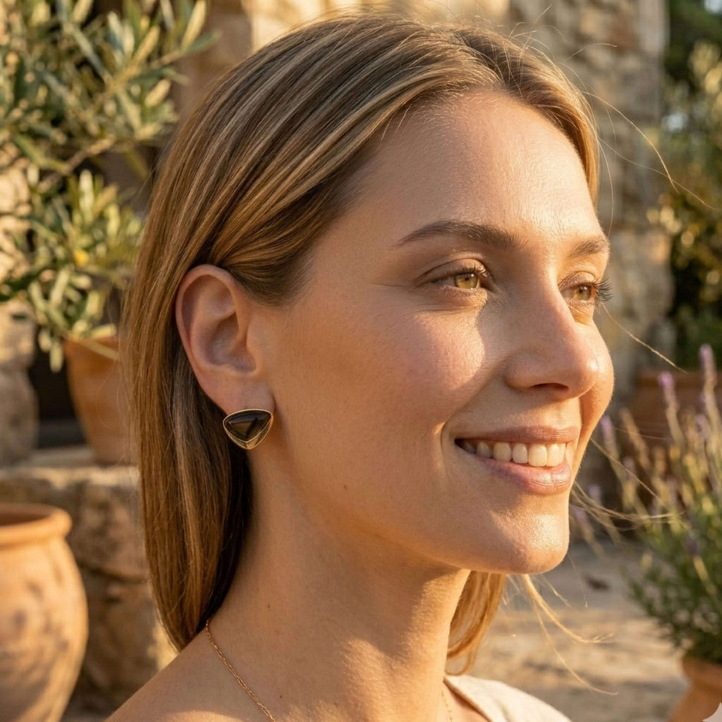 Prism Stone Stud Earrings