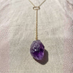 Raw Stone Lariat Necklace