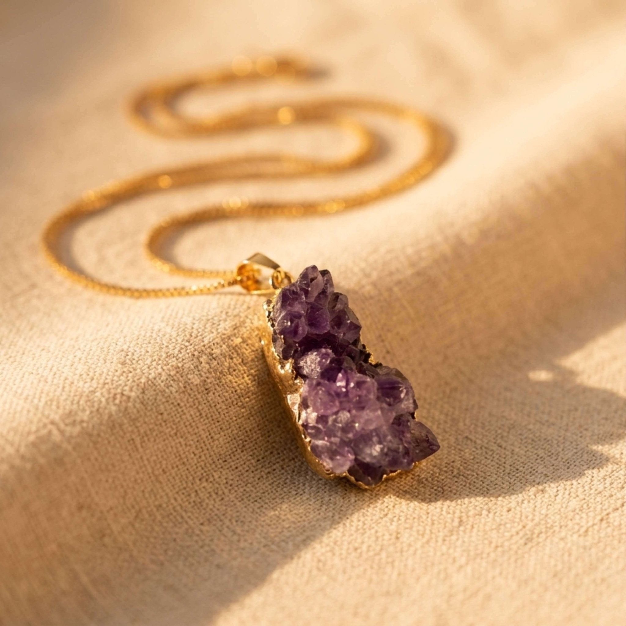 Sculptural Druzy Pendant