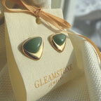 The Balance Studs - Green Quartz