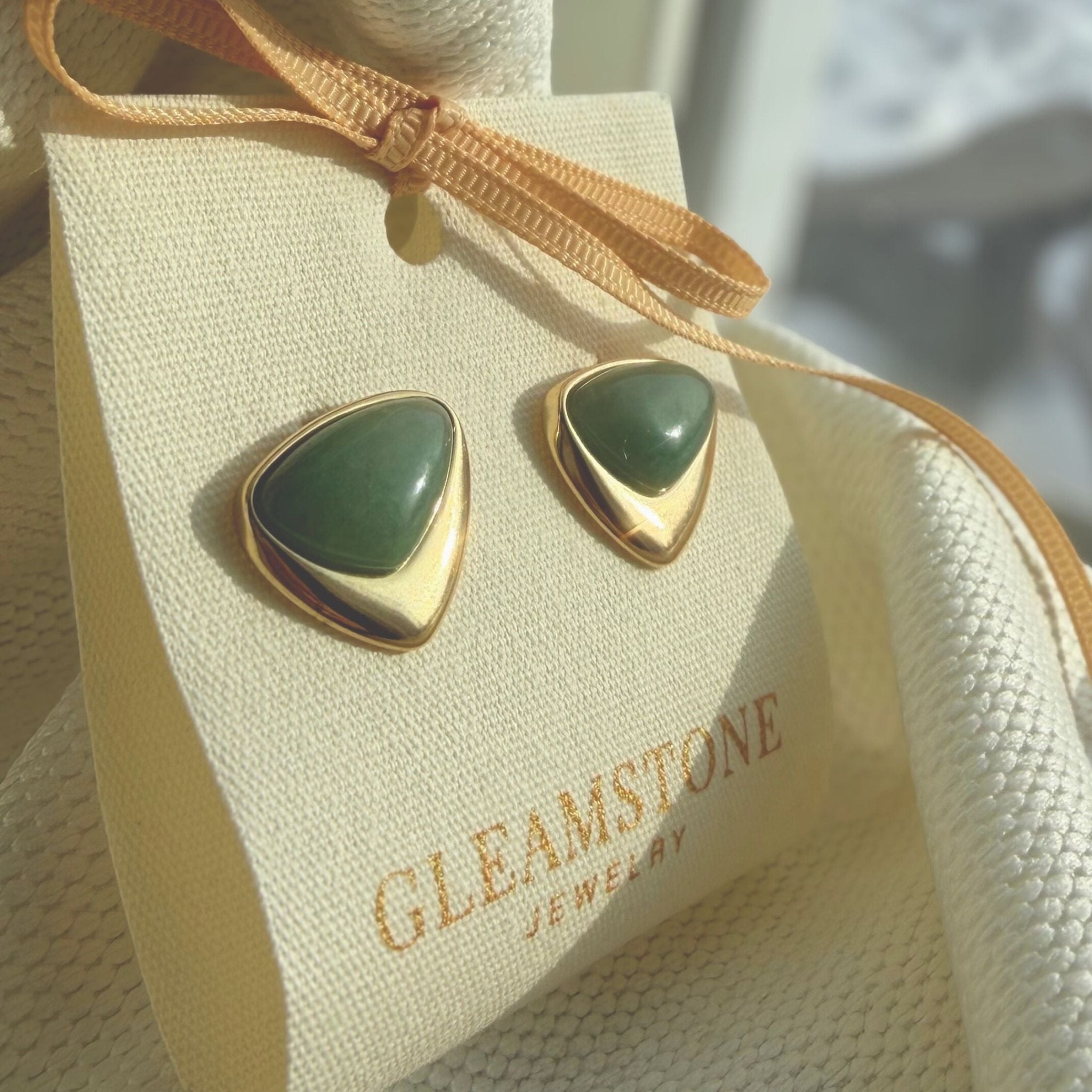 The Balance Studs - Green Quartz