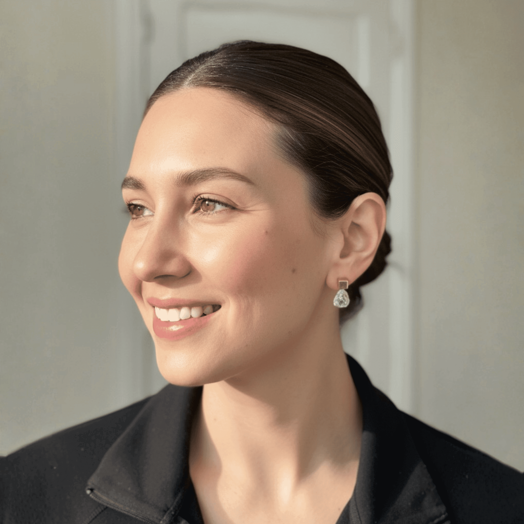 The Cube & Crystal Earrings