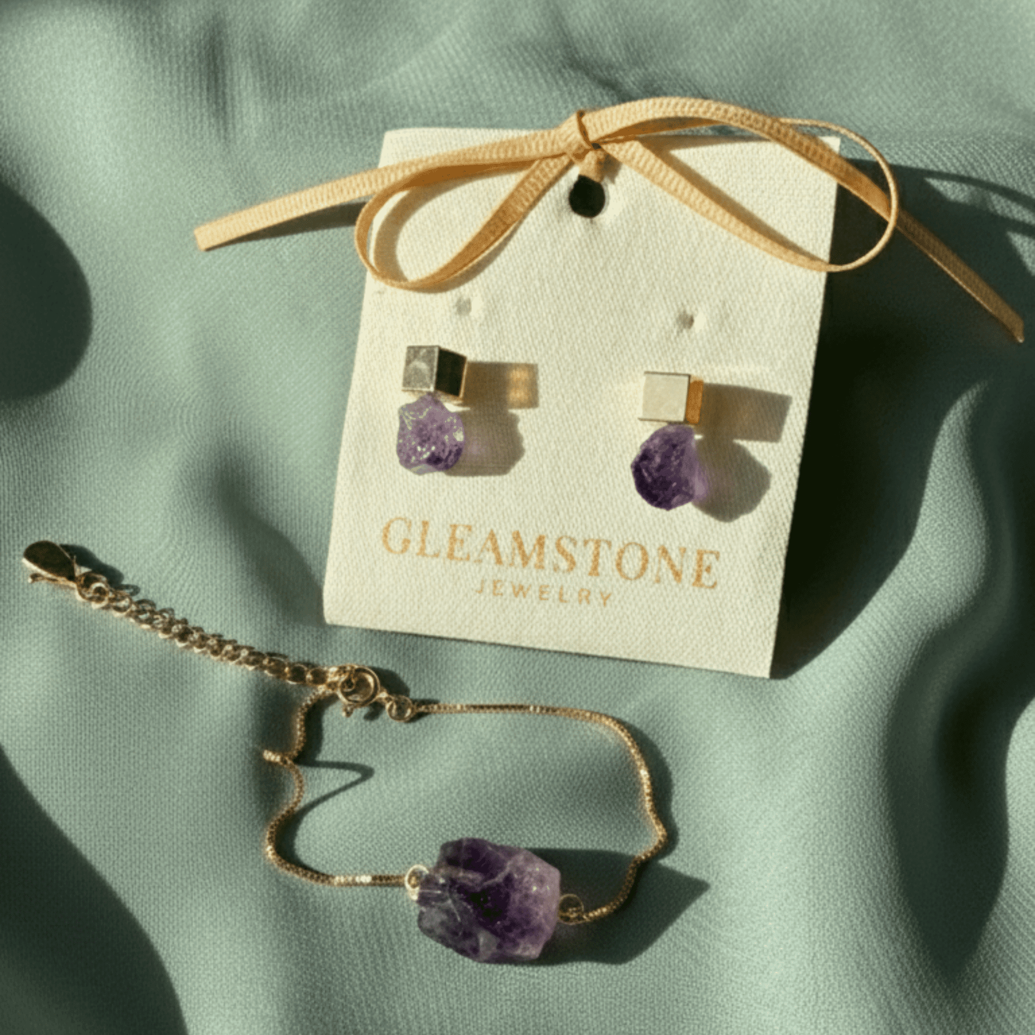 The Cube & Crystal Earrings