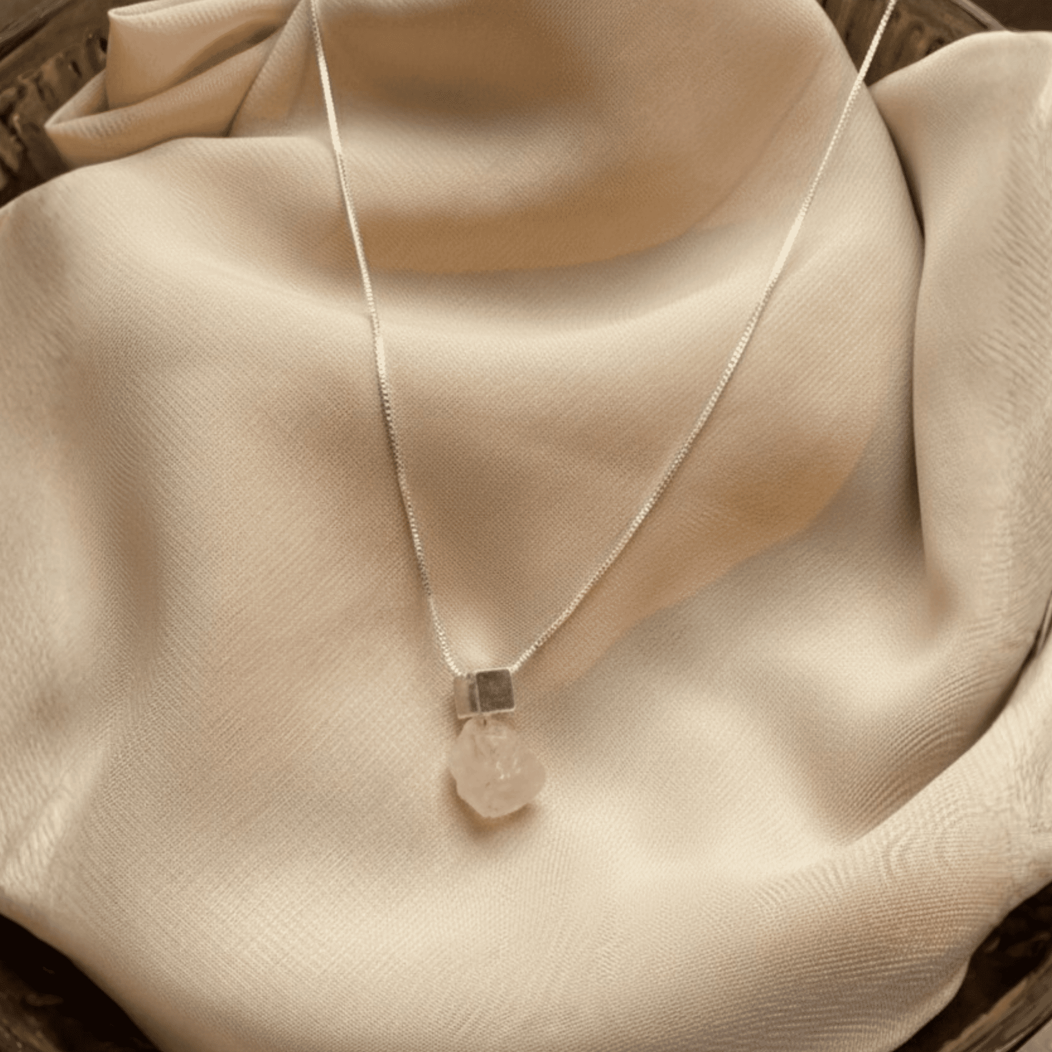 The Cube & Crystal Necklace