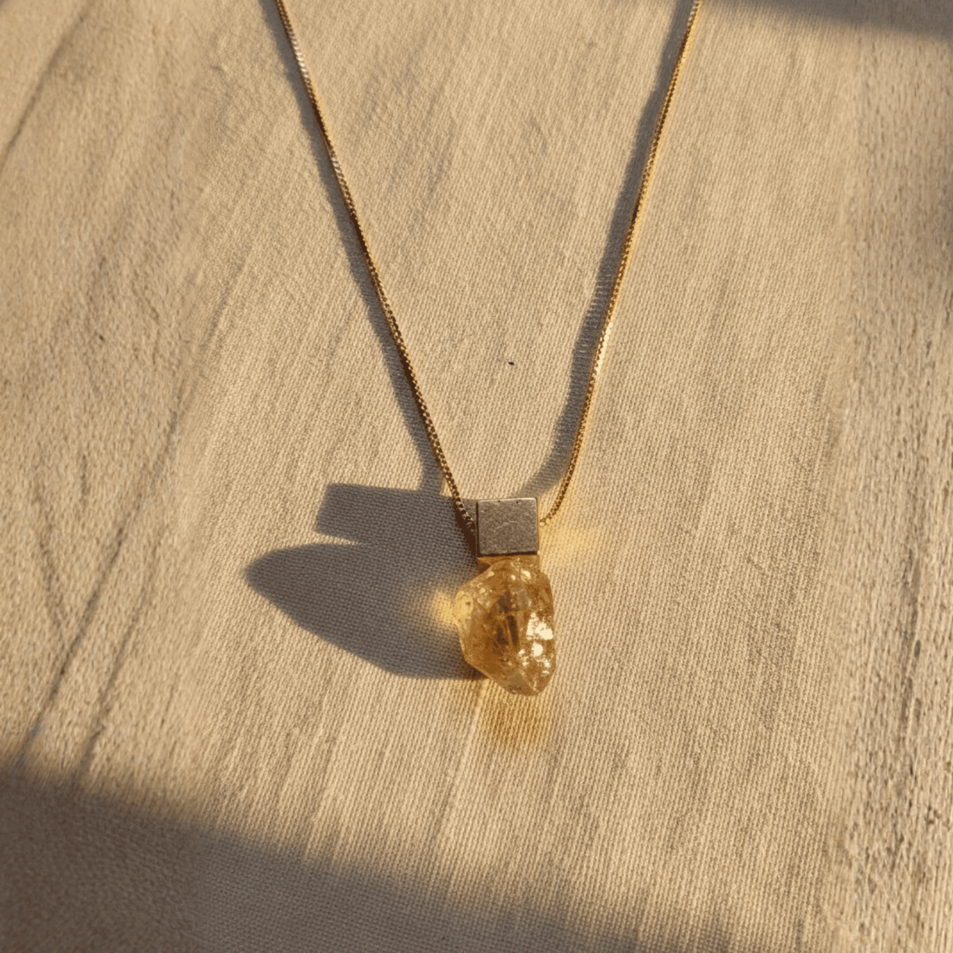 The Cube & Crystal Necklace