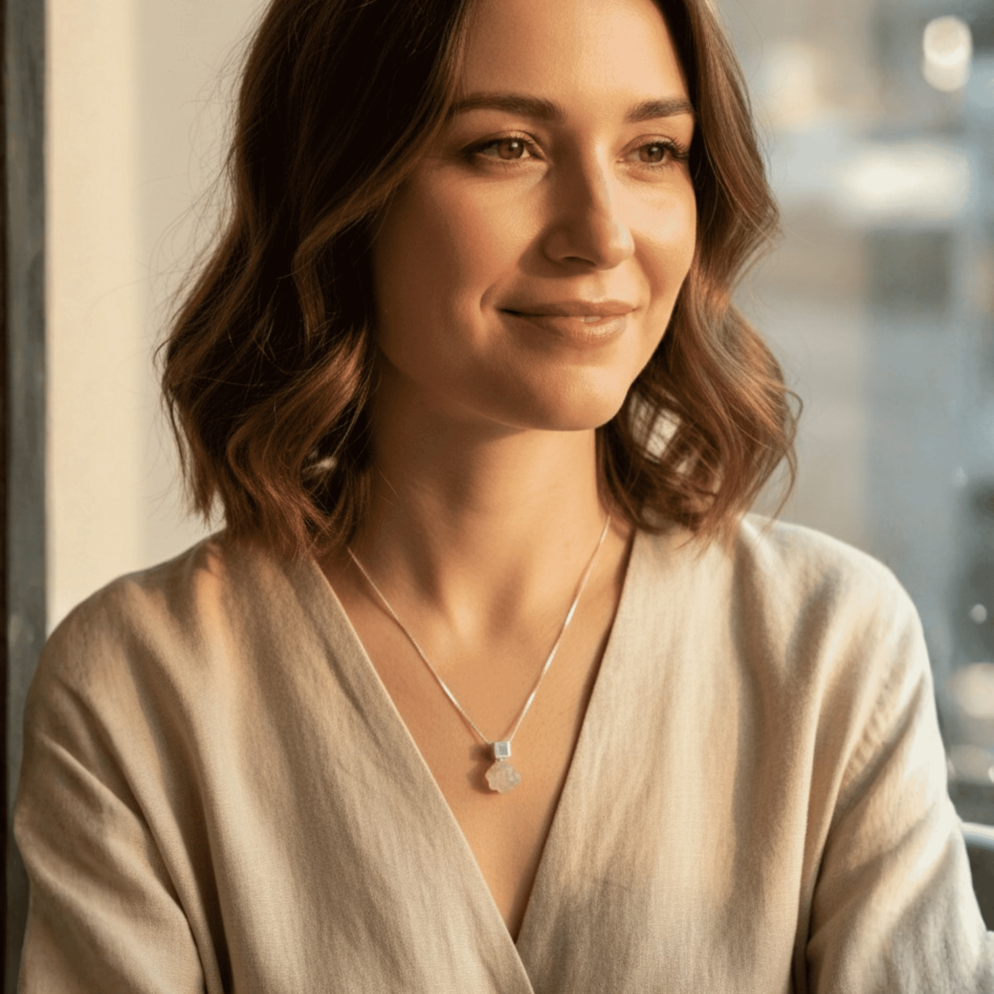 The Cube & Crystal Necklace