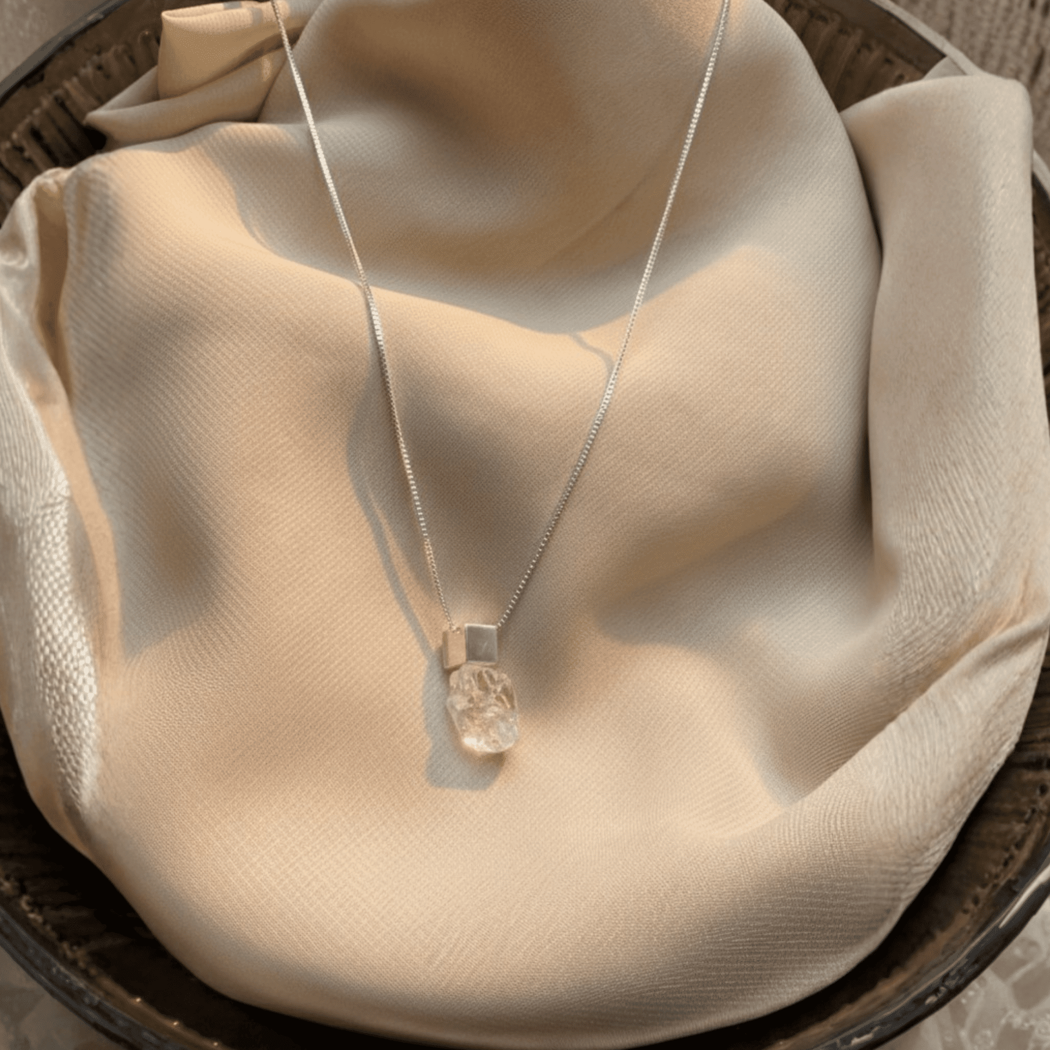 The Cube & Crystal Necklace