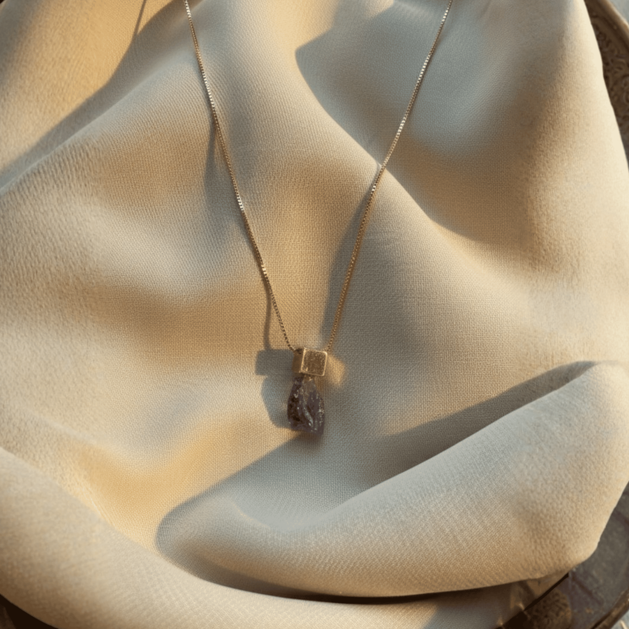 The Cube & Crystal Necklace