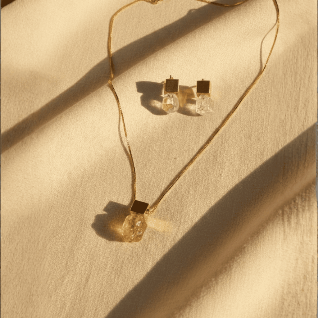 The Cube & Crystal Necklace