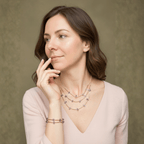 The Earth's Embrace Set | Layered Gemstone Necklace & Bracelet