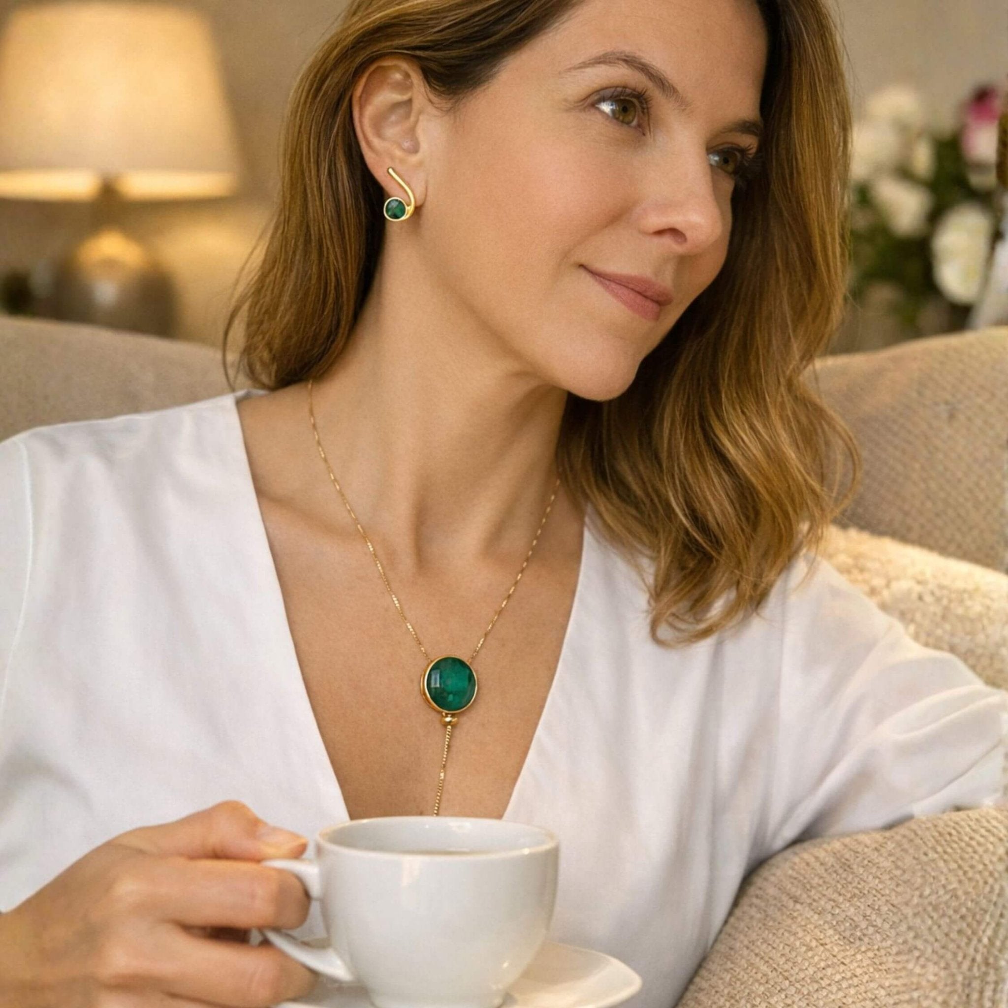 The Emerald Adjustable Lariat