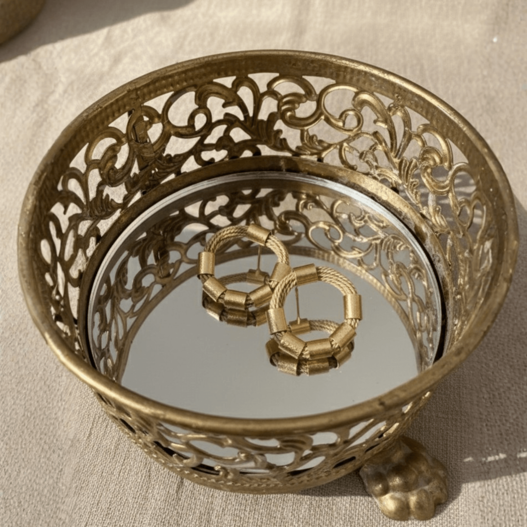 The Gilded Fiber Front - Facing Hoops