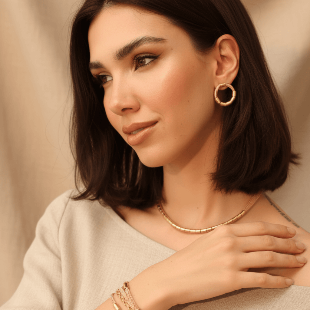 The Gilded Fiber Front - Facing Hoops