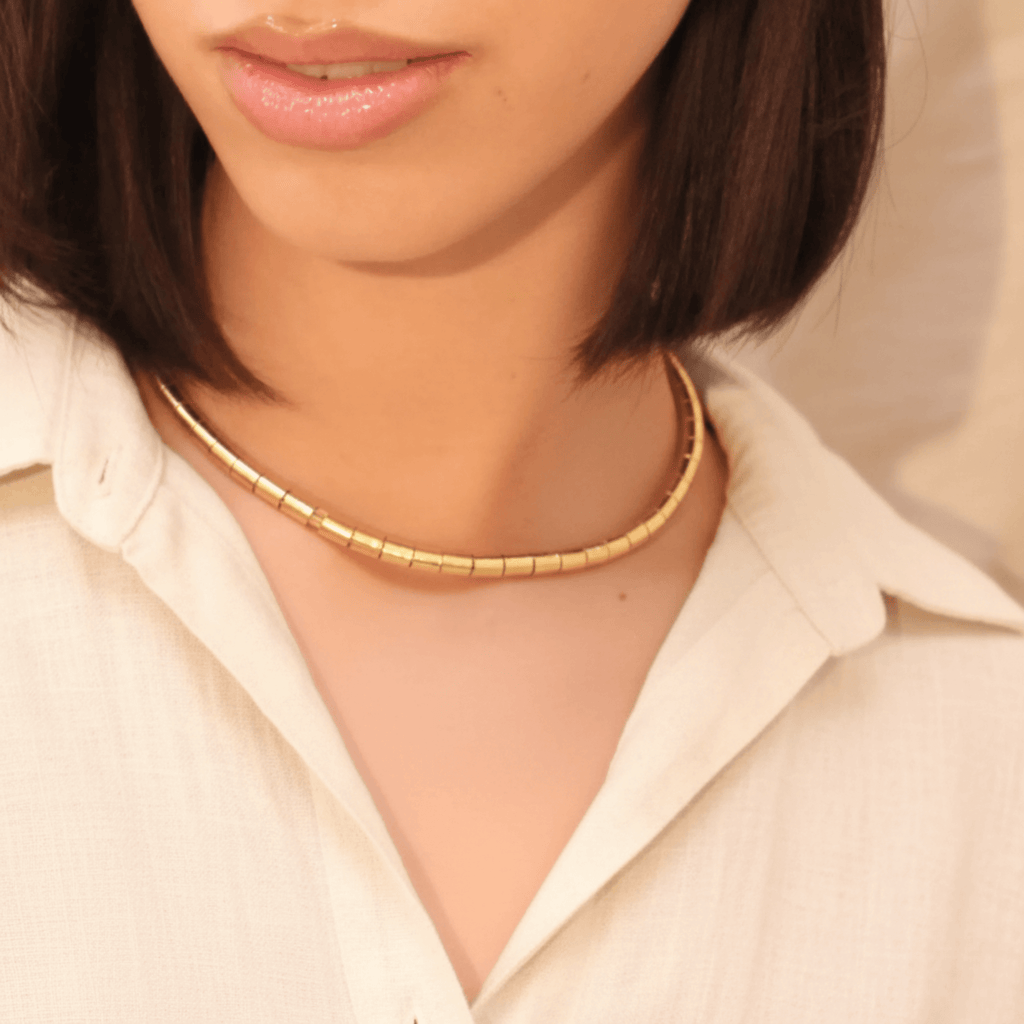The Gilded Fiber Multi - Strand Necklace