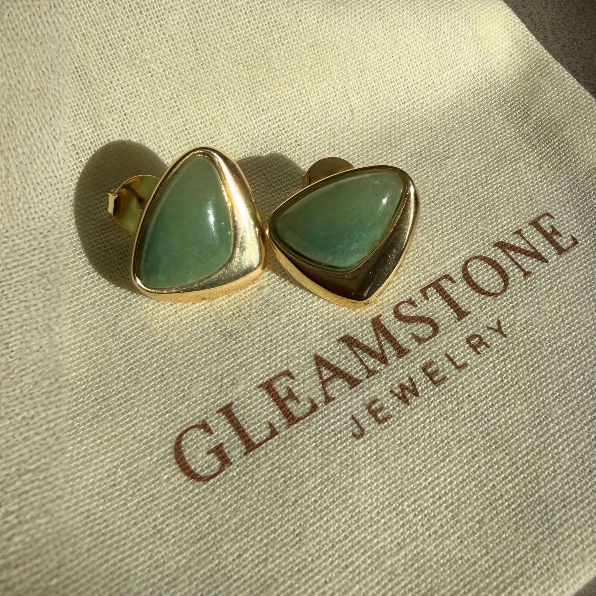The Green Quartz Studs