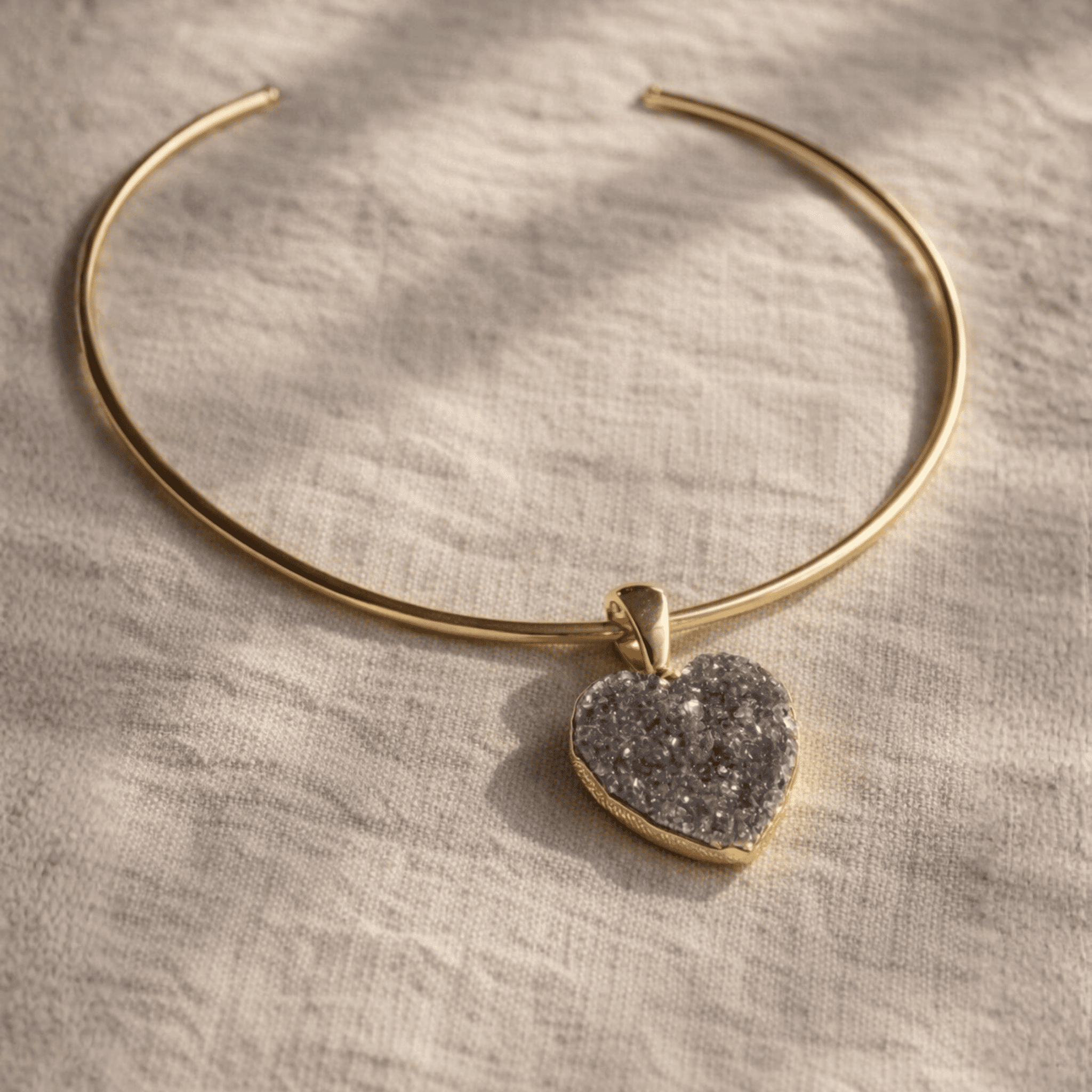 The Sacred Heart Geode – Heart Necklace Collection