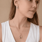 The Serene Aura Necklace – Polished Amethyst & Gold