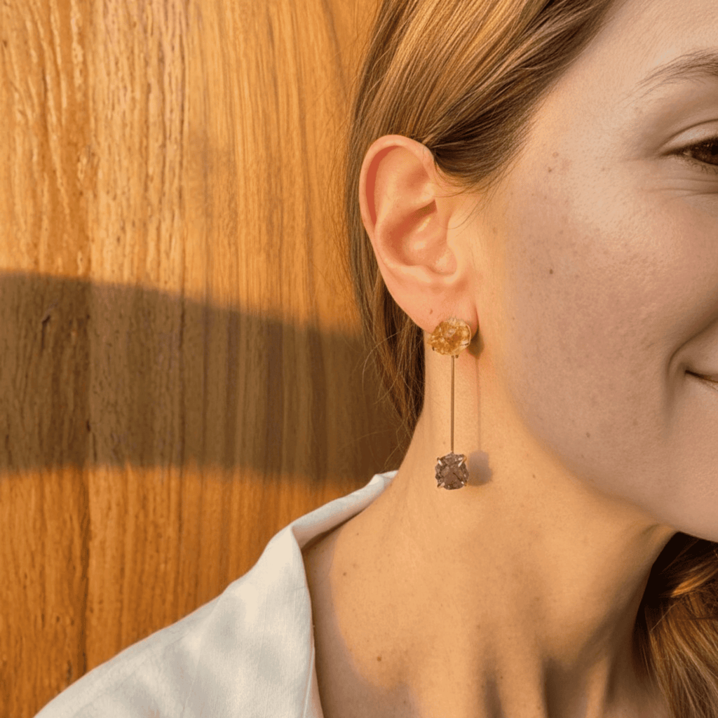 The Versatile Drop Earrings – 2 - in - 1 Design